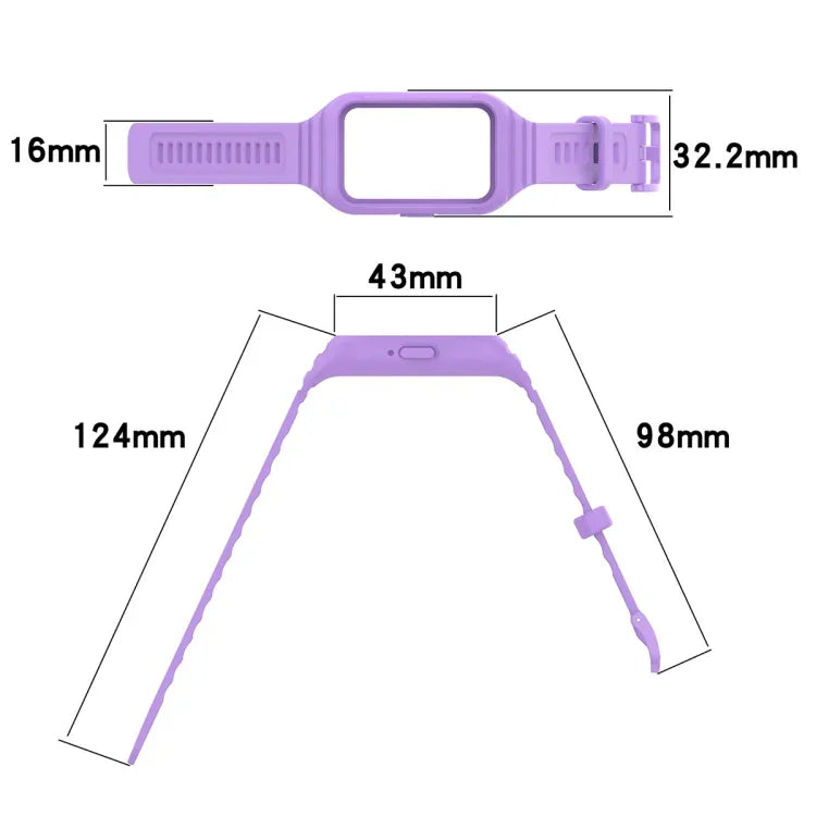 Bracelet de montre intégré en TPU couleur unie, pour Samsung Galaxy Fit 3