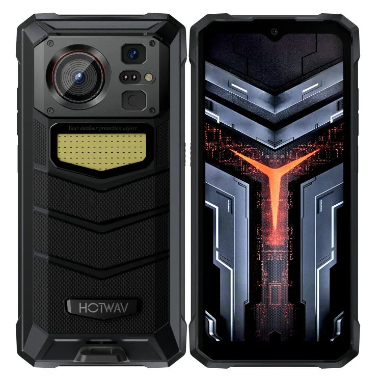 Téléphone robuste HOTWAV W11, vision nocturne, batterie 20 800 mAh, écran 6,6 pouces, Android 13, processeur octa-core MT8788, réseau 4G, OTG, enregistrement des appels, 6 Go de RAM + 256 Go de stockage