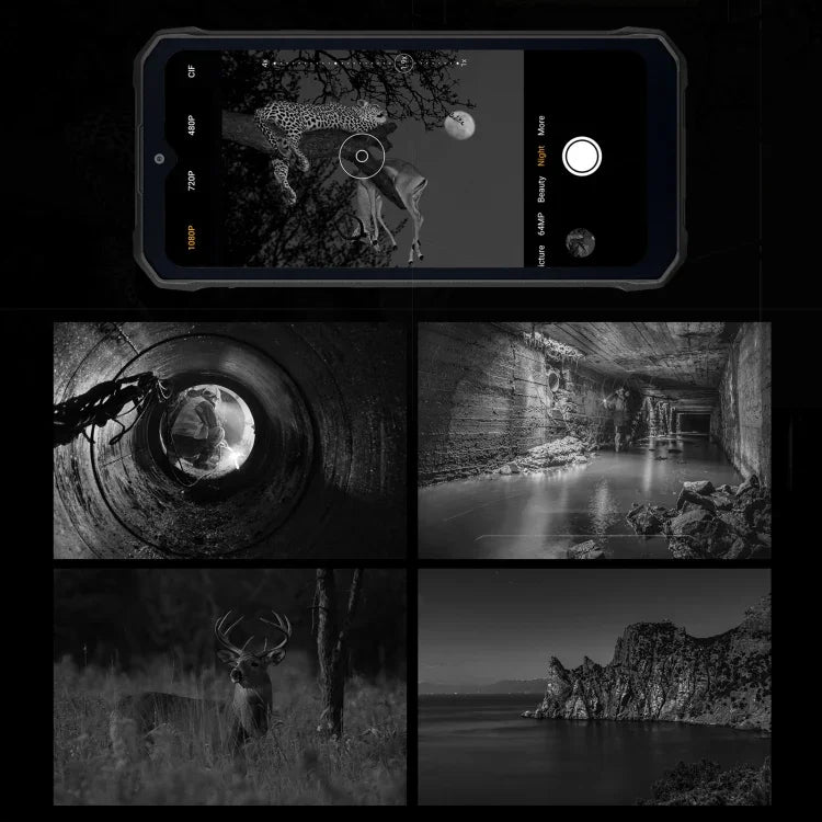 Téléphone robuste HOTWAV W11, vision nocturne, batterie 20 800 mAh, écran 6,6 pouces, Android 13, processeur octa-core MT8788, réseau 4G, OTG, enregistrement des appels, 6 Go de RAM + 256 Go de stockage