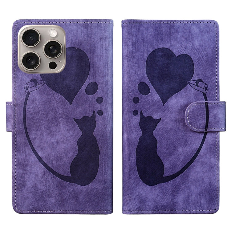 Étui de téléphone en cuir gaufré Pen Heart Cat, Pour iPhone 14 Plus, Pour iPhone 14, Pour iPhone 14 Pro, Pour iPhone 14 Pro Max, Pour iPhone 7 / 8 / SE 2022, Pour iPhone 13 Pro Max, Pour iPhone 13 Pro, Pour iPhone 13