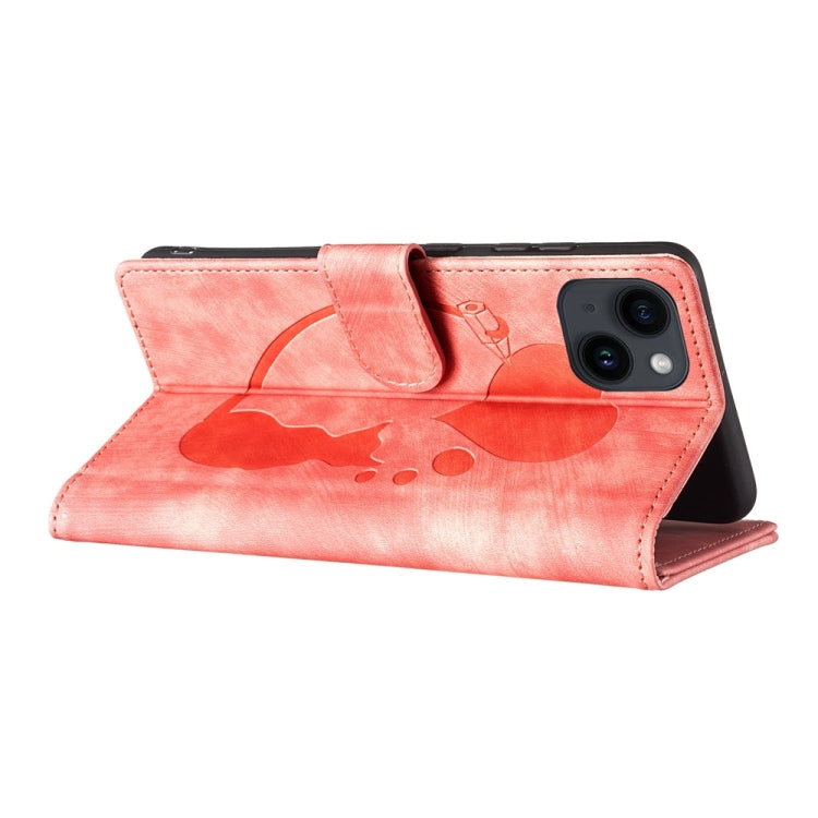 Coque de téléphone en cuir embossé stylo cœur chat, pour iPhone 13 mini, pour iPhone 12, pour iPhone 12 Pro Max, pour iPhone 12 Pro, pour iPhone 12 mini, pour iPhone 11 Pro Max, pour iPhone 11, pour iPhone 11 Pro