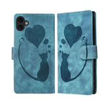 Étui de téléphone en cuir gaufré stylo cœur chat, Pour iPhone 17 Pro Max, Pour iPhone 17 Pro, Pour iPhone 17, Pour iPhone Air, Pour iPhone 15 Pro Max, Pour iPhone 15 Pro, Pour iPhone 15 Plus, Pour iPhone 15