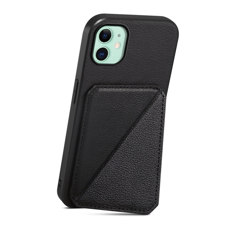 Étui de téléphone avec porte-cartes double et texture de veau D04, pour iPhone 11, pour iPhone 11 Pro, pour iPhone X / XS, pour iPhone XR, pour iPhone XS Max, pour iPhone 7 Plus / 8 Plus