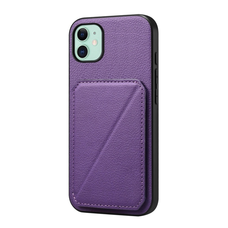 Étui de téléphone avec porte-cartes double et texture de veau D04, pour iPhone 11, pour iPhone 11 Pro, pour iPhone X / XS, pour iPhone XR, pour iPhone XS Max, pour iPhone 7 Plus / 8 Plus