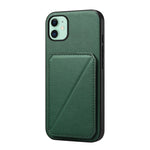 Étui de téléphone avec porte-cartes double et texture de veau D04, pour iPhone 11, pour iPhone 11 Pro, pour iPhone X / XS, pour iPhone XR, pour iPhone XS Max, pour iPhone 7 Plus / 8 Plus
