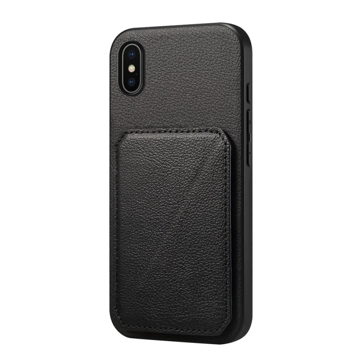 Étui de téléphone avec porte-cartes double et texture de veau D04, pour iPhone 11, pour iPhone 11 Pro, pour iPhone X / XS, pour iPhone XR, pour iPhone XS Max, pour iPhone 7 Plus / 8 Plus