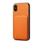 Étui de téléphone avec porte-cartes double et texture de veau D04, pour iPhone 11, pour iPhone 11 Pro, pour iPhone X / XS, pour iPhone XR, pour iPhone XS Max, pour iPhone 7 Plus / 8 Plus