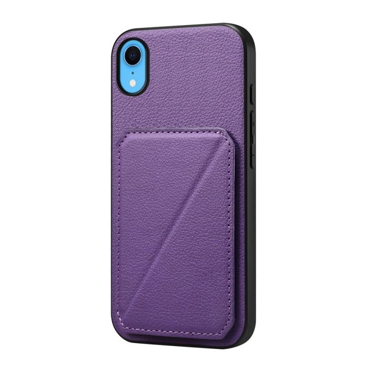 Étui de téléphone avec porte-cartes double et texture de veau D04, pour iPhone 11, pour iPhone 11 Pro, pour iPhone X / XS, pour iPhone XR, pour iPhone XS Max, pour iPhone 7 Plus / 8 Plus