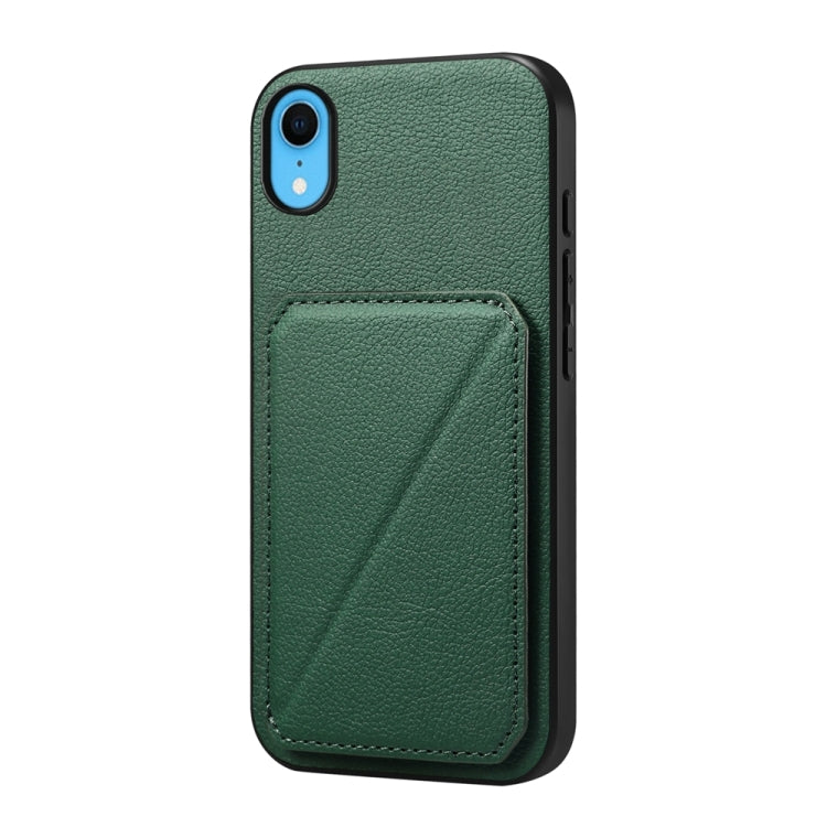Étui de téléphone avec porte-cartes double et texture de veau D04, pour iPhone 11, pour iPhone 11 Pro, pour iPhone X / XS, pour iPhone XR, pour iPhone XS Max, pour iPhone 7 Plus / 8 Plus