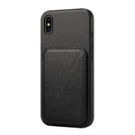 Étui de téléphone avec porte-cartes double et texture de veau D04, pour iPhone 11, pour iPhone 11 Pro, pour iPhone X / XS, pour iPhone XR, pour iPhone XS Max, pour iPhone 7 Plus / 8 Plus