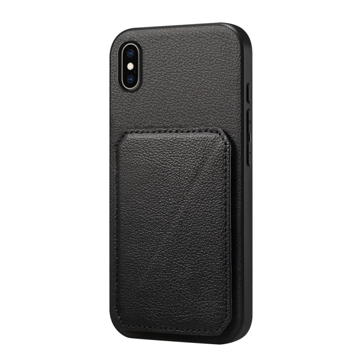 Étui de téléphone avec porte-cartes double et texture de veau D04, pour iPhone 11, pour iPhone 11 Pro, pour iPhone X / XS, pour iPhone XR, pour iPhone XS Max, pour iPhone 7 Plus / 8 Plus