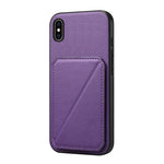 Étui de téléphone avec porte-cartes double et texture de veau D04, pour iPhone 11, pour iPhone 11 Pro, pour iPhone X / XS, pour iPhone XR, pour iPhone XS Max, pour iPhone 7 Plus / 8 Plus