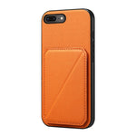 Étui de téléphone avec porte-cartes double et texture de veau D04, pour iPhone 11, pour iPhone 11 Pro, pour iPhone X / XS, pour iPhone XR, pour iPhone XS Max, pour iPhone 7 Plus / 8 Plus