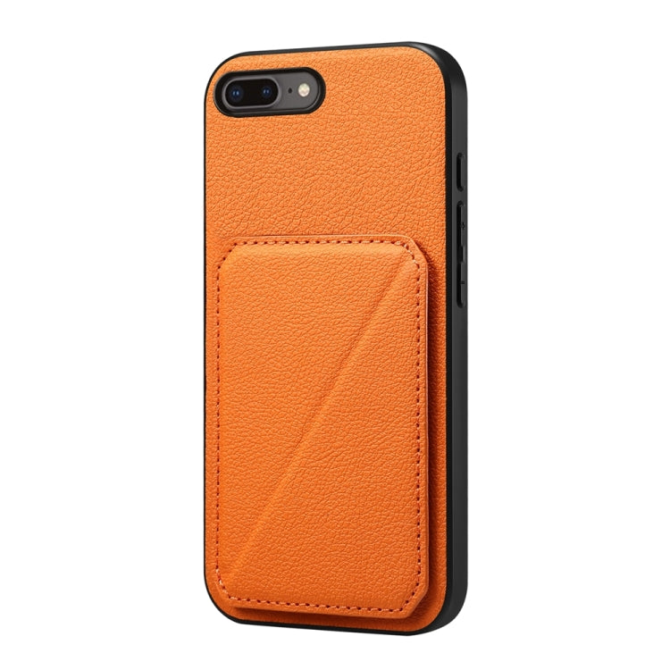 Étui de téléphone avec porte-cartes double et texture de veau D04, pour iPhone 11, pour iPhone 11 Pro, pour iPhone X / XS, pour iPhone XR, pour iPhone XS Max, pour iPhone 7 Plus / 8 Plus