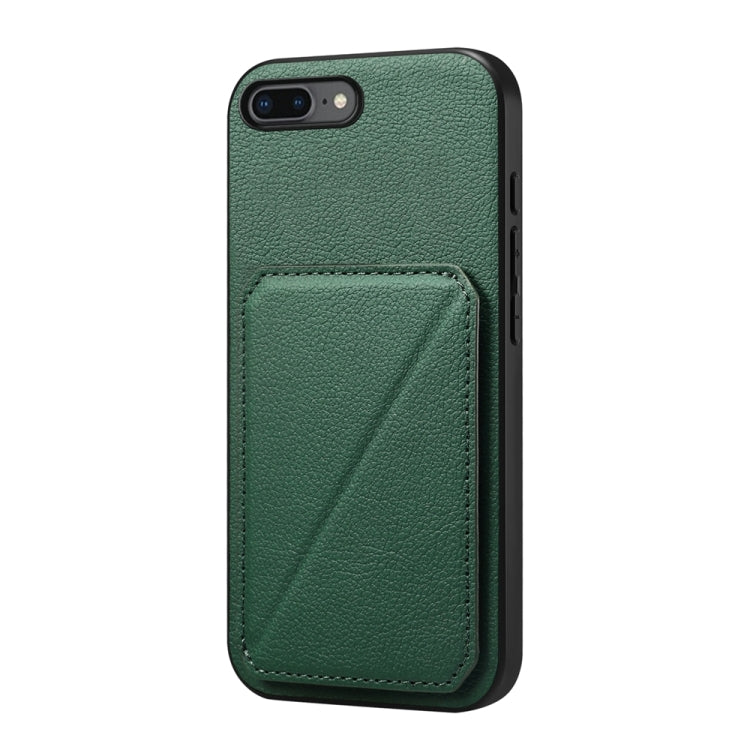 Étui de téléphone avec porte-cartes double et texture de veau D04, pour iPhone 11, pour iPhone 11 Pro, pour iPhone X / XS, pour iPhone XR, pour iPhone XS Max, pour iPhone 7 Plus / 8 Plus