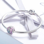 Pendentif en argent sterling S925 Perles Grand Amour DIY Accessoires pour bracelet et collier