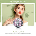 Pendentif en argent sterling S925 Perles Grand Amour DIY Accessoires pour bracelet et collier