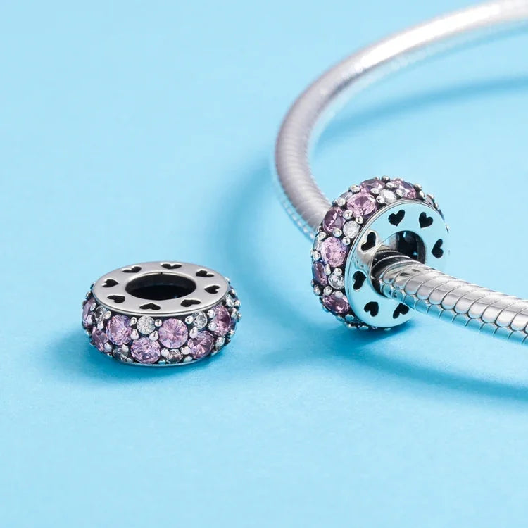Accessoires de Bracelet et Collier DIY en Argent Sterling 925 avec Perles Cœur