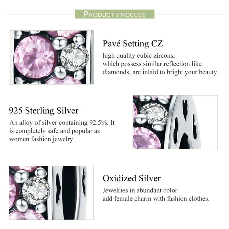 Accessoires de Bracelet et Collier DIY en Argent Sterling 925 avec Perles Cœur