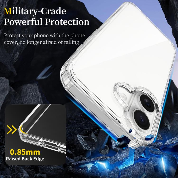 Coque de téléphone anti-rayures en acrylique et TPU, Pour iPhone 17e / 16e, Pour iPhone 17 Pro Max, Pour iPhone 17 Pro, Pour iPhone 17, Pour iPhone Air, Pour iPhone 16 Pro Max, Pour iPhone 16 Pro, Pour iPhone 16 Plus, Pour iPhone 16