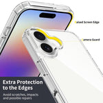 Coque de téléphone anti-rayures en acrylique et TPU, Pour iPhone 17e / 16e, Pour iPhone 17 Pro Max, Pour iPhone 17 Pro, Pour iPhone 17, Pour iPhone Air, Pour iPhone 16 Pro Max, Pour iPhone 16 Pro, Pour iPhone 16 Plus, Pour iPhone 16