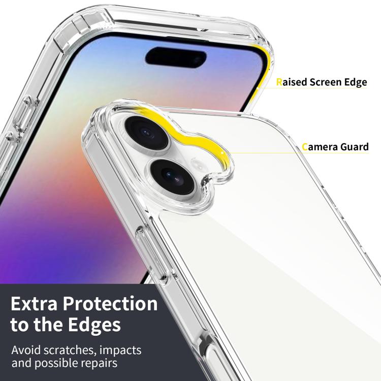 Coque de téléphone anti-rayures en acrylique et TPU, Pour iPhone 17e / 16e, Pour iPhone 17 Pro Max, Pour iPhone 17 Pro, Pour iPhone 17, Pour iPhone Air, Pour iPhone 16 Pro Max, Pour iPhone 16 Pro, Pour iPhone 16 Plus, Pour iPhone 16