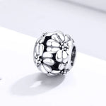 Perles Marguerite Simples en Argent Sterling S925 Accessoires DIY pour Bracelet Collier