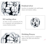 Perles Marguerite Simples en Argent Sterling S925 Accessoires DIY pour Bracelet Collier