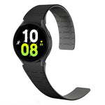 Bracelet de montre magnétique en silicone à boucle bicolore, pour Samsung Galaxy Watch 6 / 5 / 4