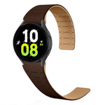 Bracelet de montre magnétique en silicone à boucle bicolore, pour Samsung Galaxy Watch 6 / 5 / 4