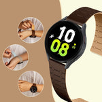 Bracelet de montre magnétique en silicone à boucle bicolore, pour Samsung Galaxy Watch 6 / 5 / 4