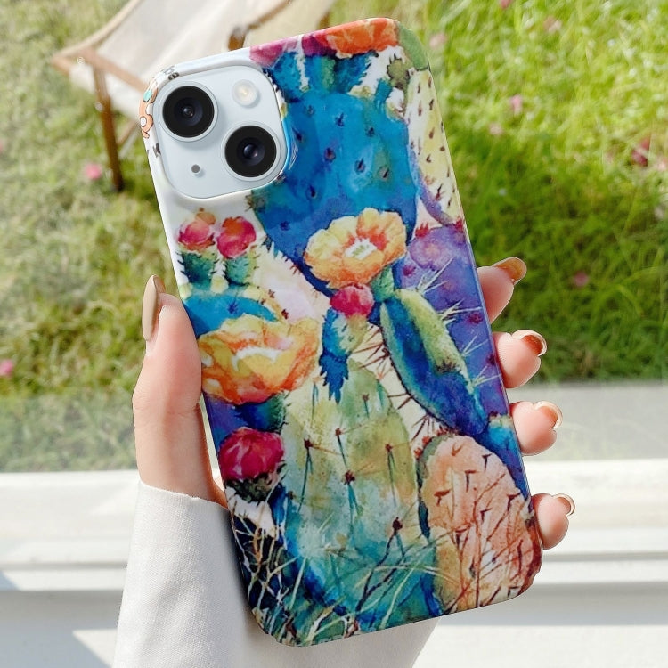 Varnishing Water Stick PC Phone Case, For iPhone 15 Plus, For iPhone 15