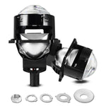 T01 1 Pair 3 inch Car Bifocal LED Lens Headlight, Left Driving, T01