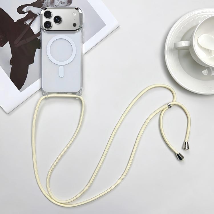 Coque de téléphone MagSafe magnétique en PC + TPU avec cordon, Pour iPhone 17e / 16e, Pour iPhone 17 Pro Max, Pour iPhone 17 Pro, Pour iPhone 17