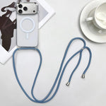 Coque de téléphone MagSafe magnétique en PC + TPU avec cordon, Pour iPhone 17e / 16e, Pour iPhone 17 Pro Max, Pour iPhone 17 Pro, Pour iPhone 17