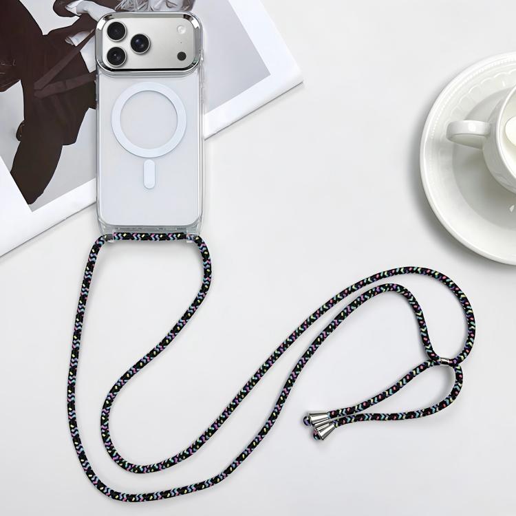 Coque de téléphone MagSafe magnétique en PC + TPU avec cordon, Pour iPhone 17e / 16e, Pour iPhone 17 Pro Max, Pour iPhone 17 Pro, Pour iPhone 17
