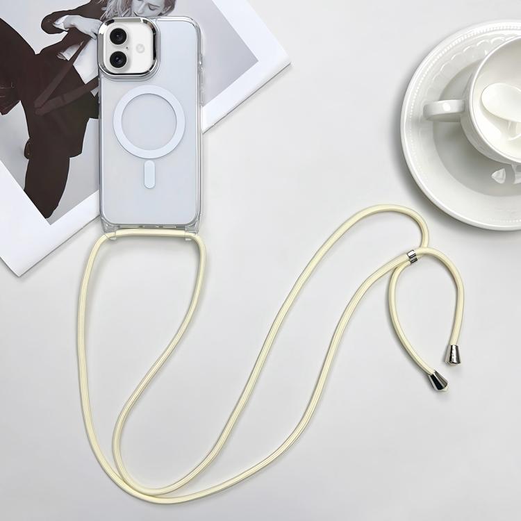 Coque de téléphone MagSafe magnétique en PC + TPU avec cordon, Pour iPhone 17e / 16e, Pour iPhone 17 Pro Max, Pour iPhone 17 Pro, Pour iPhone 17