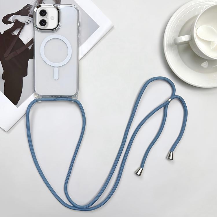 Coque de téléphone MagSafe magnétique en PC + TPU avec cordon, Pour iPhone 17e / 16e, Pour iPhone 17 Pro Max, Pour iPhone 17 Pro, Pour iPhone 17