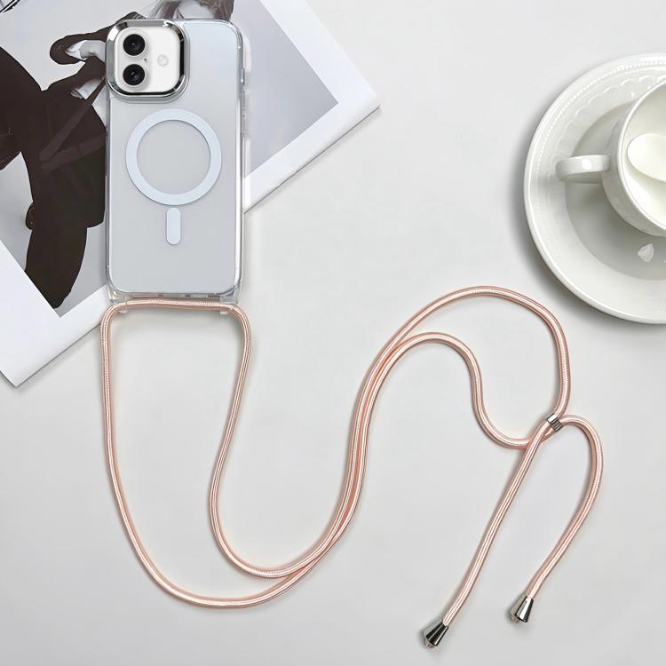 Coque de téléphone MagSafe magnétique PC + TPU avec lanière, Pour iPhone Air, Pour iPhone 16 Pro Max, Pour iPhone 16 Pro, Pour iPhone 16 Plus