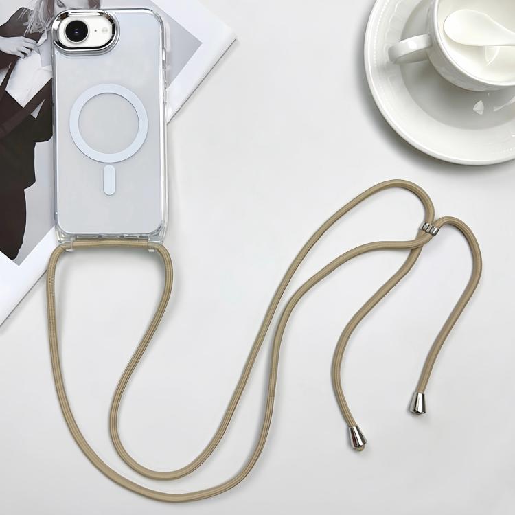 Coque de téléphone MagSafe magnétique en PC + TPU avec cordon, Pour iPhone 17e / 16e, Pour iPhone 17 Pro Max, Pour iPhone 17 Pro, Pour iPhone 17