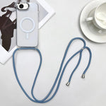 Coque de téléphone MagSafe magnétique en PC + TPU avec cordon, Pour iPhone 17e / 16e, Pour iPhone 17 Pro Max, Pour iPhone 17 Pro, Pour iPhone 17