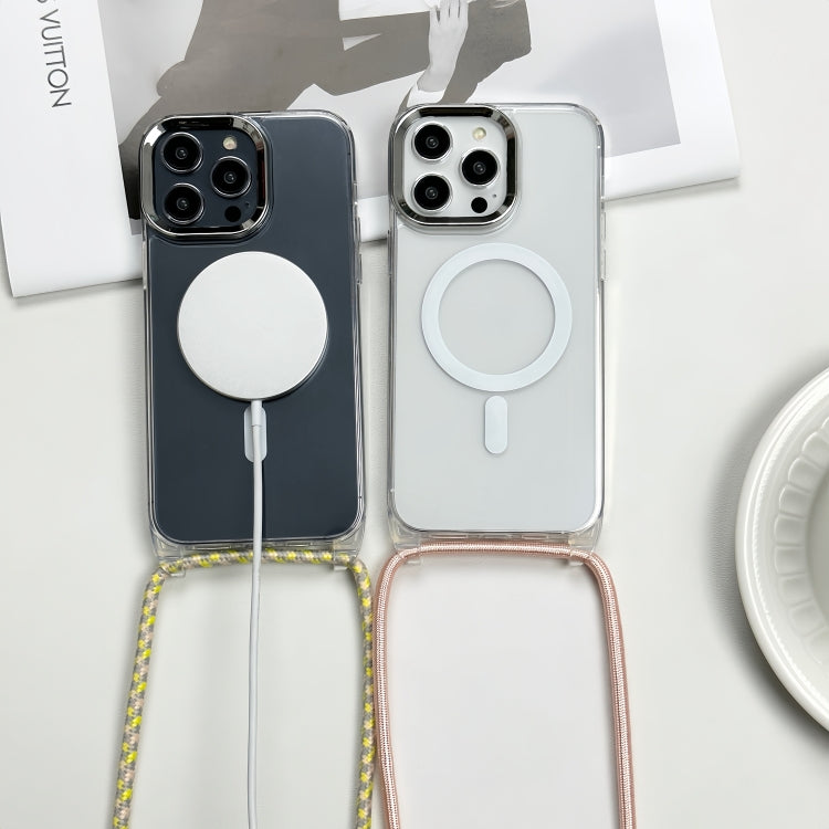 Coque de téléphone MagSafe magnétique en PC + TPU avec cordon, Pour iPhone 17e / 16e, Pour iPhone 17 Pro Max, Pour iPhone 17 Pro, Pour iPhone 17