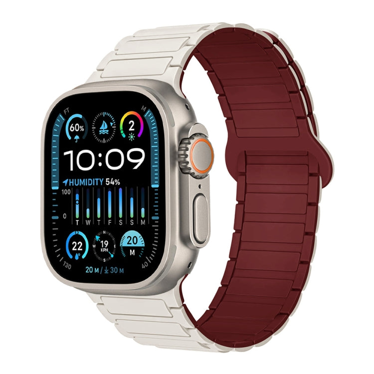 Bracelet de montre en silicone magnétique en forme de I, pour Apple Watch SE 2023 44mm, pour Apple Watch SE 2023 40mm, pour Apple Watch Ultra 2 49mm