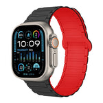 Bracelet de montre en silicone magnétique en forme de I, pour Apple Watch SE 2023 44mm, pour Apple Watch SE 2023 40mm, pour Apple Watch Ultra 2 49mm