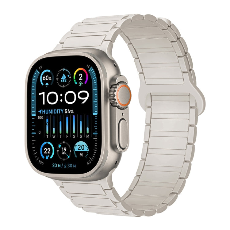 Bracelet de montre en silicone magnétique en forme de I, pour Apple Watch SE 2023 44mm, pour Apple Watch SE 2023 40mm, pour Apple Watch Ultra 2 49mm