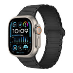Bracelet de montre en silicone magnétique en forme de I, pour Apple Watch Series 9 45mm, pour Apple Watch Series 9 41mm, pour Apple Watch Ultra 49mm