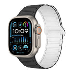 Bracelet de montre en silicone magnétique en forme de I, pour Apple Watch Series 9 45mm, pour Apple Watch Series 9 41mm, pour Apple Watch Ultra 49mm