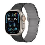 Bracelet de montre en silicone magnétique en forme de I, pour Apple Watch Series 9 45mm, pour Apple Watch Series 9 41mm, pour Apple Watch Ultra 49mm