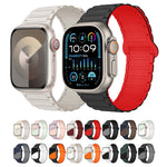 Bracelet de montre en silicone magnétique en forme de I, pour Apple Watch SE 2023 44mm, pour Apple Watch SE 2023 40mm, pour Apple Watch Ultra 2 49mm