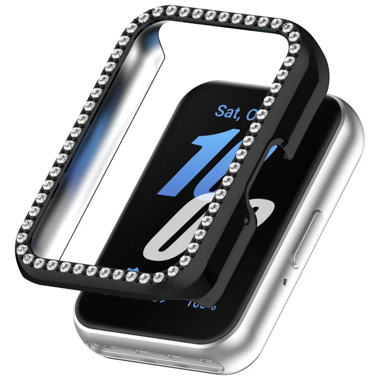 Coque de protection PC creuse demi-paquet de diamants, pour Samsung Galaxy Fit 3